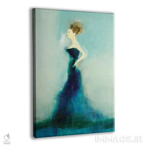 تابلو انتزاعی زیبا و باشکوه اثر سارا استوک استیل - نمای پرسپکتیو محصول