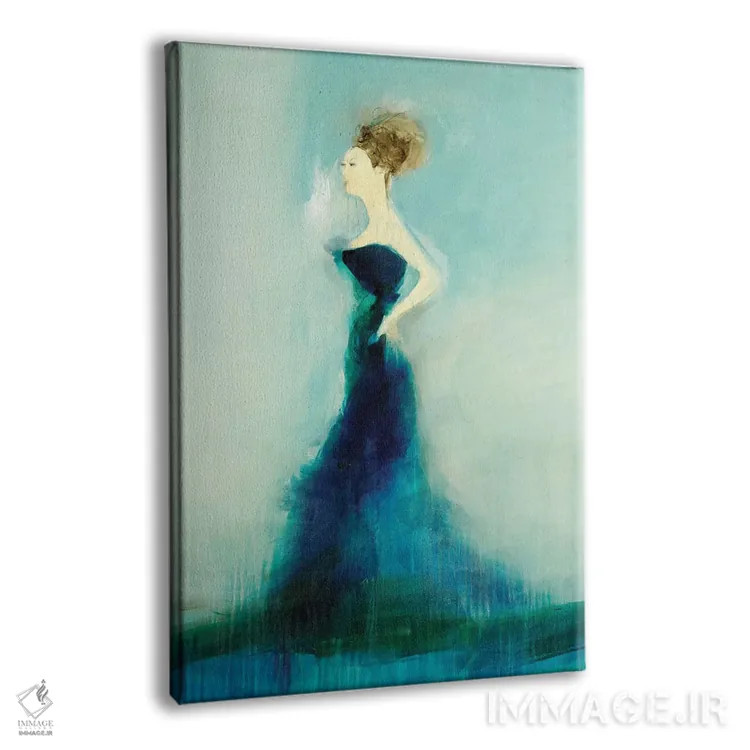 تابلو انتزاعی زیبا و باشکوه اثر سارا استوک استیل - نمای پرسپکتیو محصول