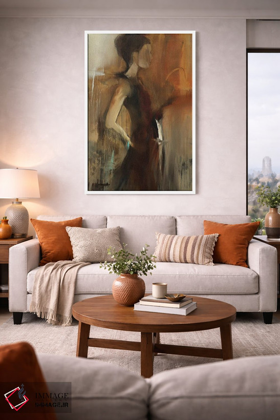 تابلو انتزاعی اولین اثر سارا استوک استیل - D1W