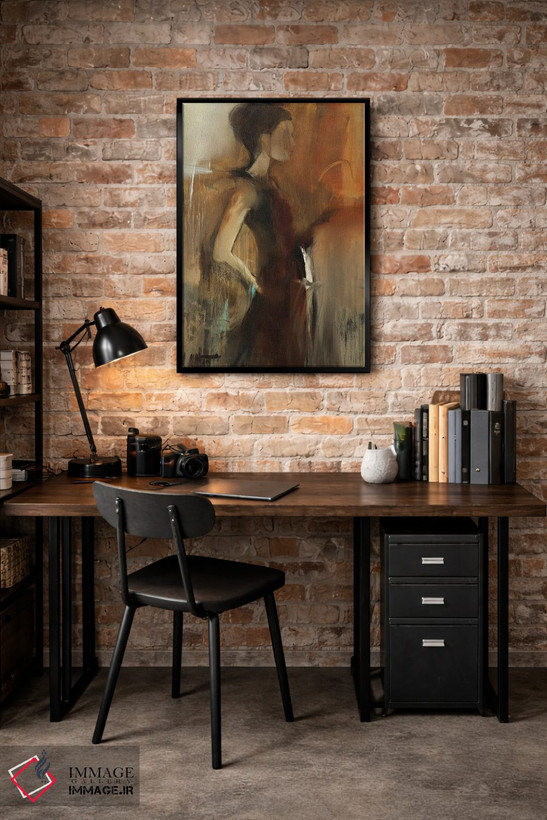 تابلو انتزاعی اولین اثر سارا استوک استیل - D5B