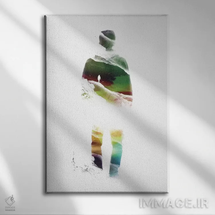 تابلو دکوراتیو انزوای شفاف اثر استویان هیتروف - نمای روبهرو روی دیوار