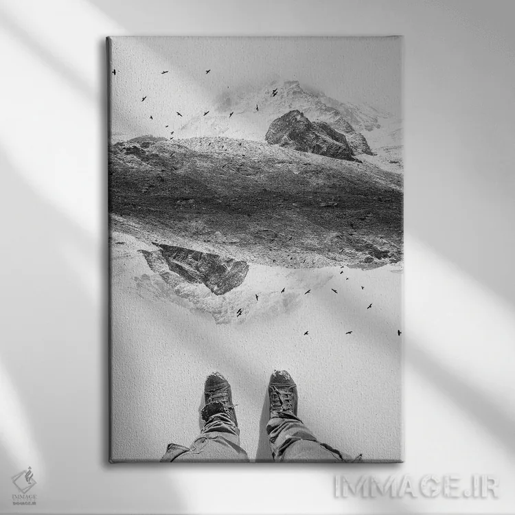 تابلو دکوراتیو زمین محکم اثر استویان هیتروف - نمای روبهرو روی دیوار