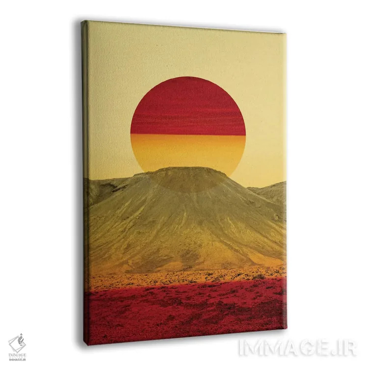 تابلو دکوراتیو انتزاع گرم اثر استویان هیتروف - نمای پرسپکتیو محصول