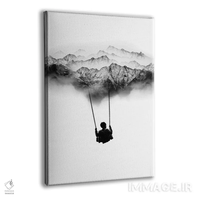 تابلو دکوراتیو تاب کوهستانی اثر استویان هیتروف - نمای پرسپکتیو محصول