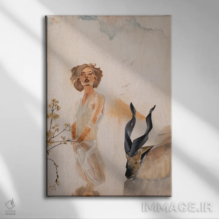 تابلو دکوراتیو آکیکو اثر آندریاس استوسل - نمای روبهرو روی دیوار