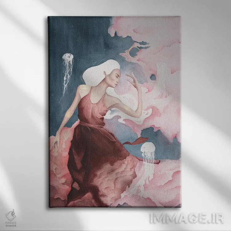 تابلو دکوراتیو کازوکی اثر آندریاس استوسل - نمای روبهرو روی دیوار