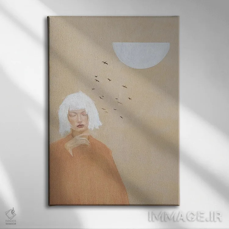 تابلو دکوراتیو شیزوکا اثر آندریاس استوسل - نمای روبهرو روی دیوار