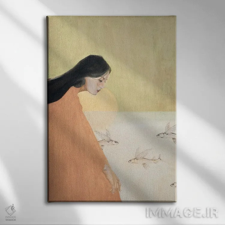 تابلو دکوراتیو آما اثر آندریاس استوسل - نمای روبهرو روی دیوار