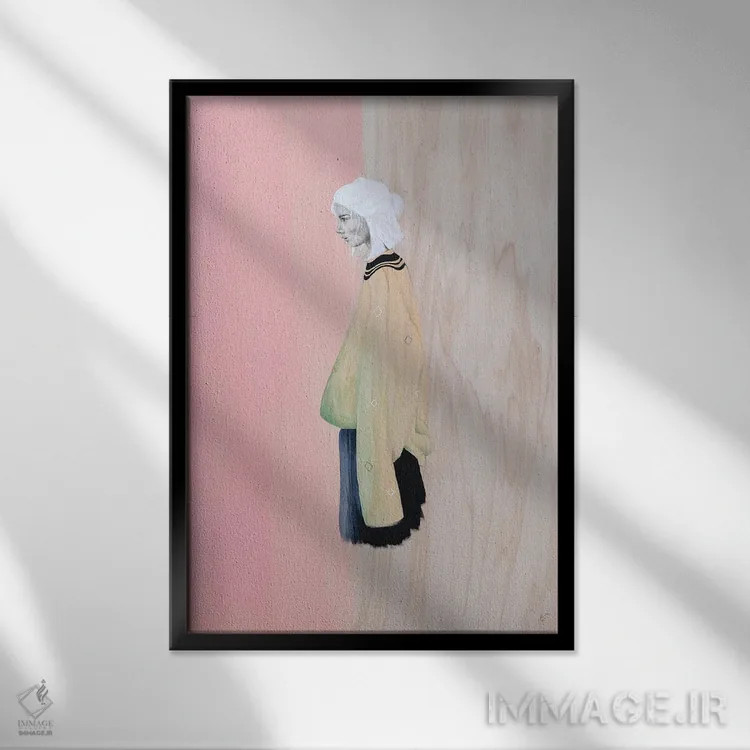 تابلو دکوراتیو کیتای اثر آندریاس استوسل - نمای قابدار مشکی