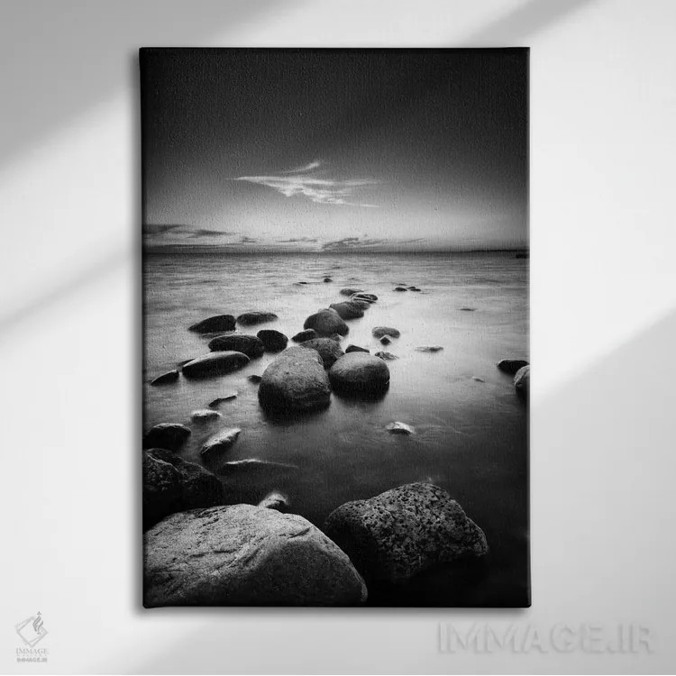 تابلو دکوراتیو ساحل کافی اثر آندریاس استریدسبرگ - نمای روبهرو روی دیوار