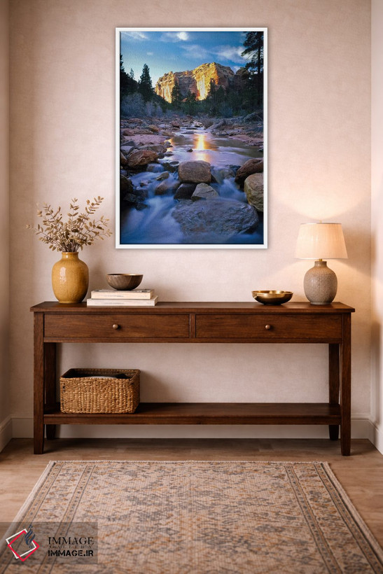 تابلو دکوراتیو Utah. USA. Creek in Arch Canyon. Manti-La Sal NF. Color… اثر اسکات تی. اسمیت - D3W