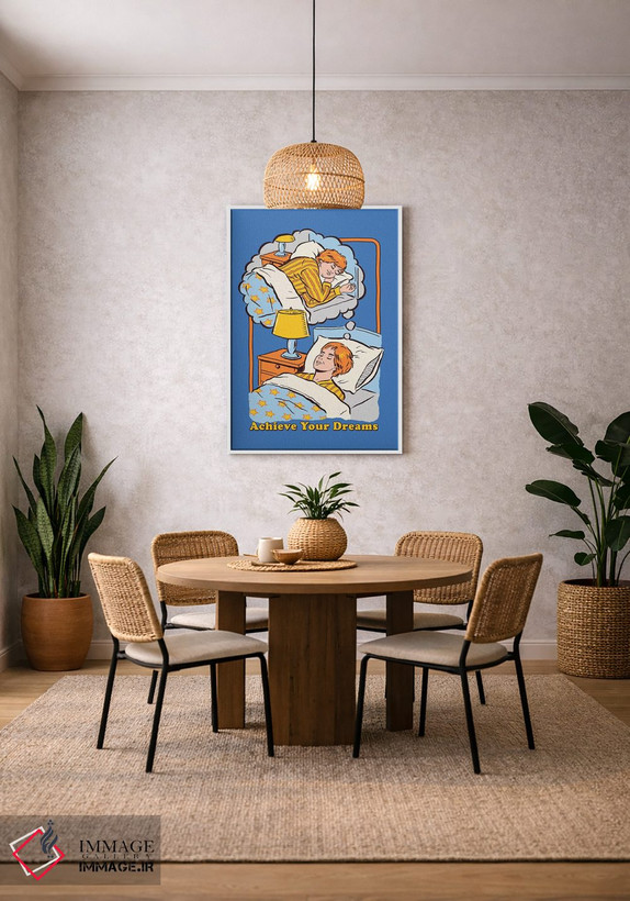 تابلو دکوراتیو به رویاهایت برس اثر استیون رودز - D2W