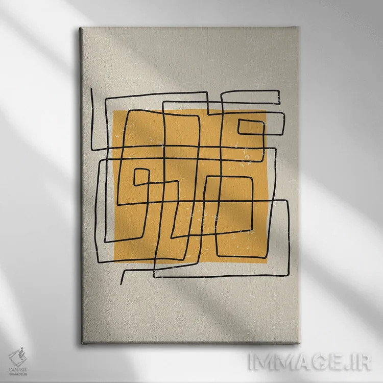 تابلو مینیمال مجموعه رنگ انتزاعی II اثر جی استنلی - نمای روبهرو روی دیوار