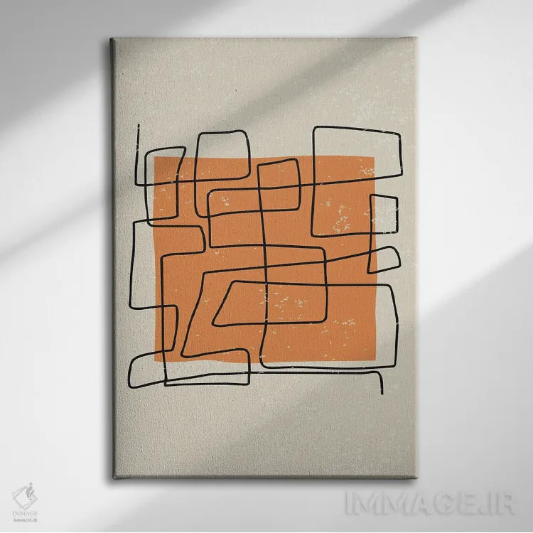 تابلو مینیمال مجموعه رنگ انتزاعی IV اثر جی استنلی - نمای روبهرو روی دیوار
