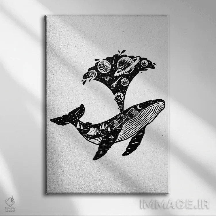 تابلو دکوراتیو جهان گوژپشت اثر جی استنلی - نمای روبهرو روی دیوار