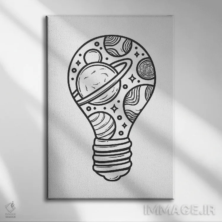 تابلو دکوراتیو همین الآن ایده ای به ذهنم رسید اثر جی استنلی - نمای روبهرو روی دیوار