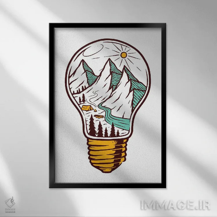 تابلو دکوراتیو ایده ای دارم اثر جی استنلی - نمای قابدار مشکی