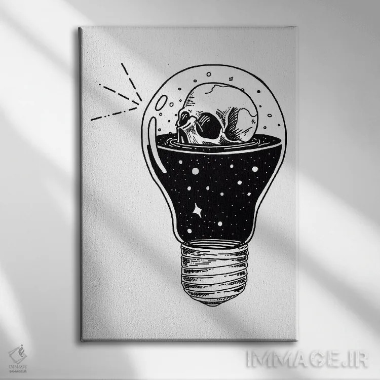 تابلو دکوراتیو فکر کنم او یک ایده داشت اثر جی استنلی - نمای روبهرو روی دیوار