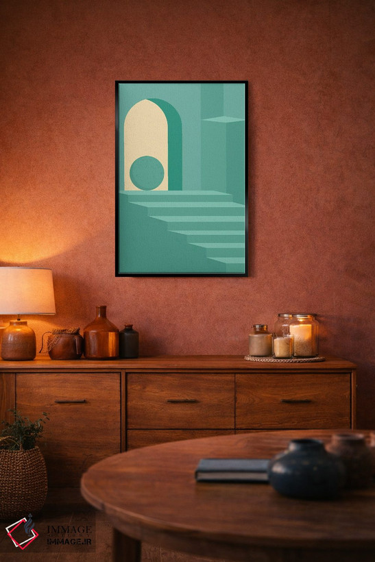 تابلو مینیمال طراحی معماری مینیمال ۱ اثر جی استنلی - D5B