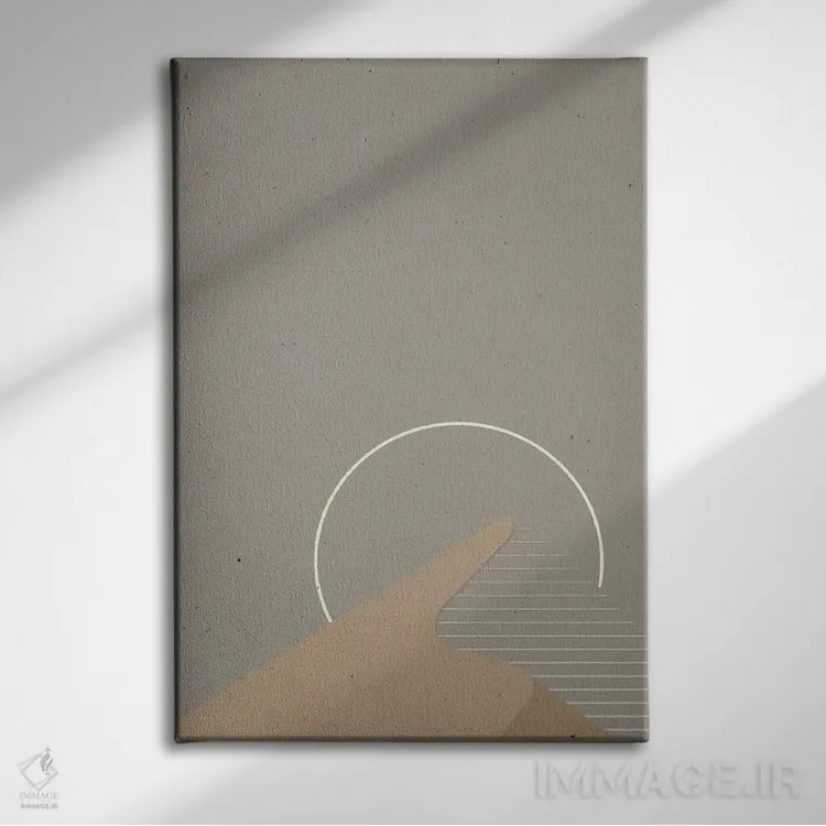 تابلو مینیمال حال و هوای مینیمال ۳ اثر جی استنلی - نمای روبهرو روی دیوار