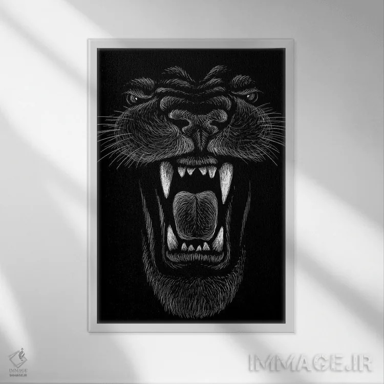 تابلو دکوراتیو از نزدیک و صمیمی اثر جی استنلی - نمای قابدار سفید