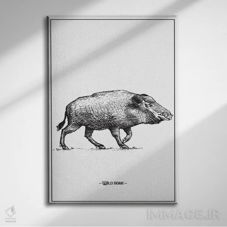 تابلو دکوراتیو گراز وحشی اثر جی استنلی - نمای روبهرو روی دیوار