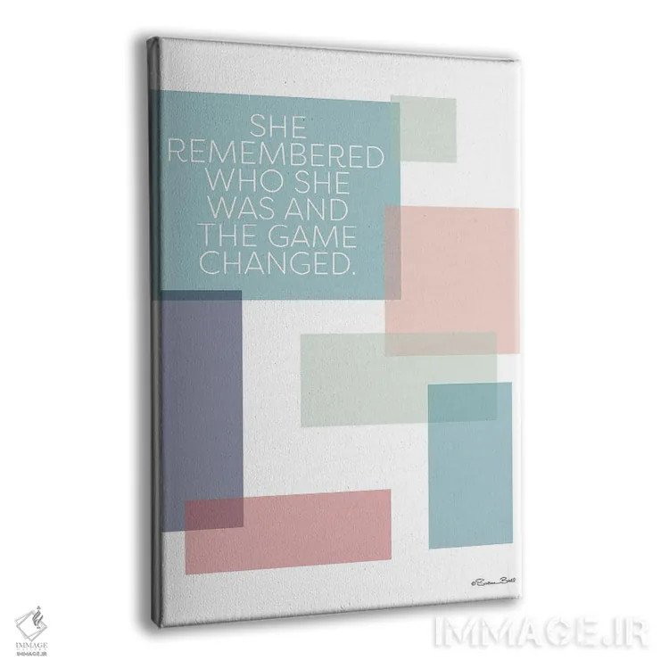 تابلو مینیمال بازی تغییر کرد اثر سوزان بال - نمای پرسپکتیو محصول