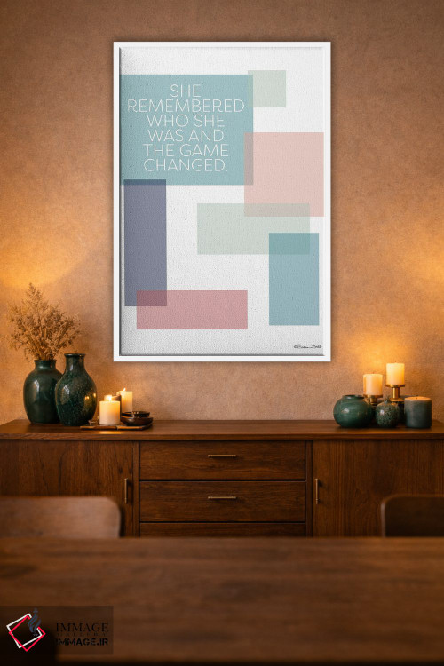 تابلو مینیمال بازی تغییر کرد اثر سوزان بال - D1W