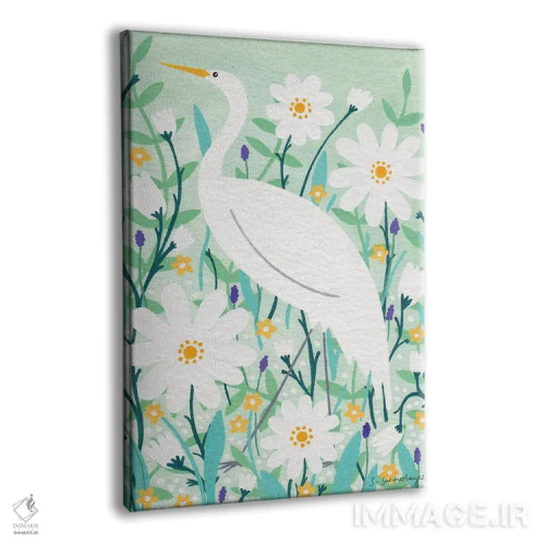 تابلو دکوراتیو لک لک باشکوه اثر سیان سامرحیز - نمای پرسپکتیو محصول