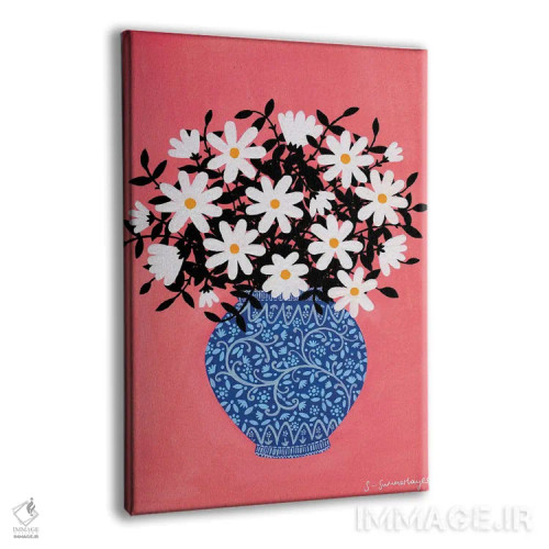 تابلو دکوراتیو گل مینای چمنی اثر سیان سامرحیز - نمای پرسپکتیو محصول