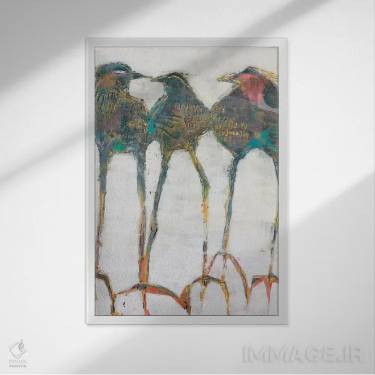تابلو دکوراتیو گگل یک اثر سو یاخیمیک - نمای قابدار سفید
