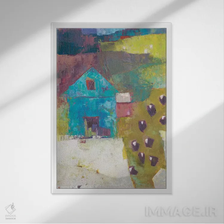 تابلو دکوراتیو انبار کلاورتون اثر سو یاخیمیک - نمای قابدار سفید