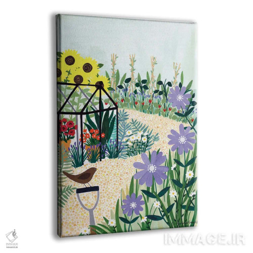 تابلو دکوراتیو باغبانی اثر سیان سامرحیز - نمای پرسپکتیو محصول