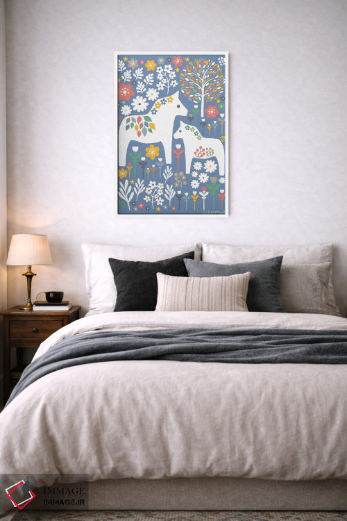 تابلو مینیمال اسب دالا اسکانباوراوی اثر سیان سامرحیز - D4W