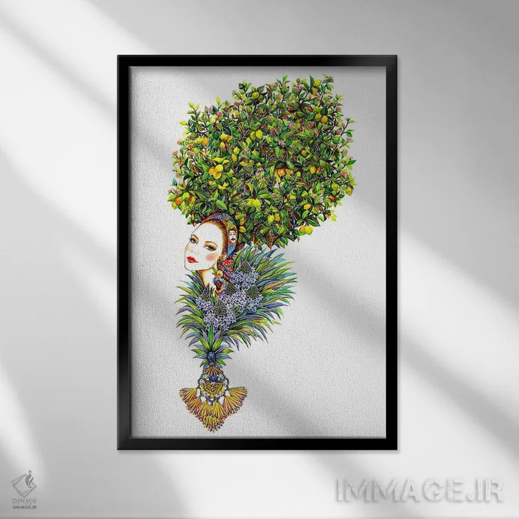 تابلو دکوراتیو کلکسیون بهار/تابستان ۲۰۱۳ دی جی اثر سانی گو - نمای قابدار مشکی