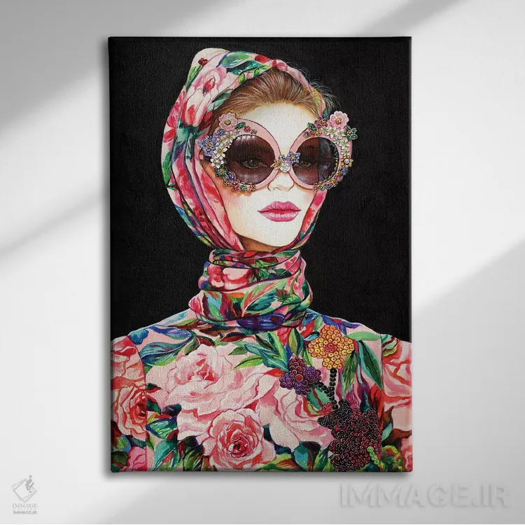 تابلو دکوراتیو بلا دی جی اثر سانی گو - نمای روبهرو روی دیوار