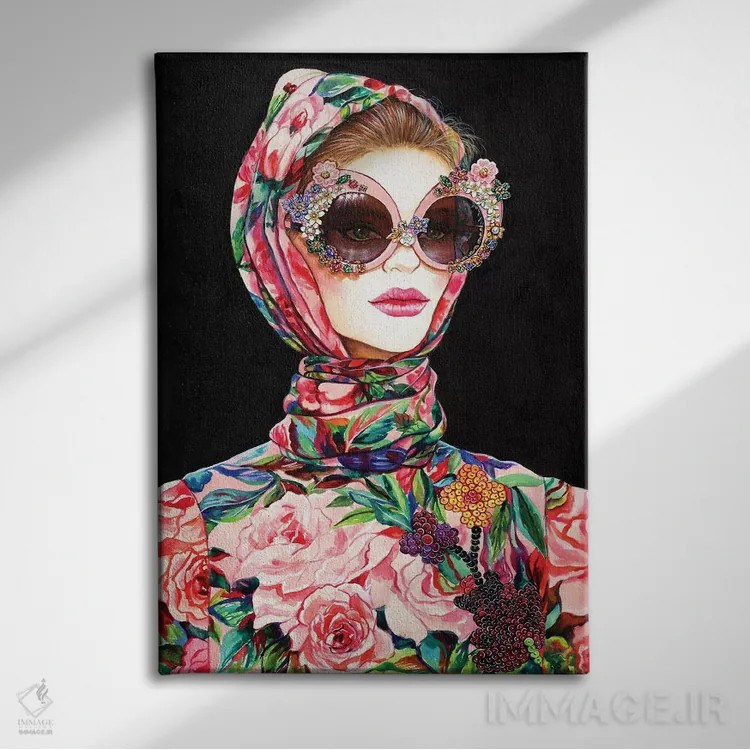 تابلو دکوراتیو بلا دی جی اثر سانی گو - نمای روبهرو روی دیوار