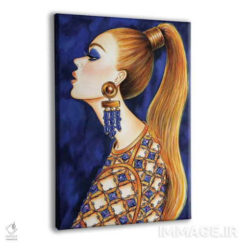 تابلو دکوراتیو دم اسبی قدرتی اثر سانی گو - نمای پرسپکتیو محصول