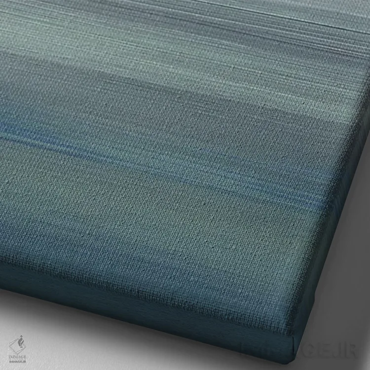 تابلو مینیمال وسعت ساحل II اثر سوزان جیـل - نمای نزدیک بافت بوم