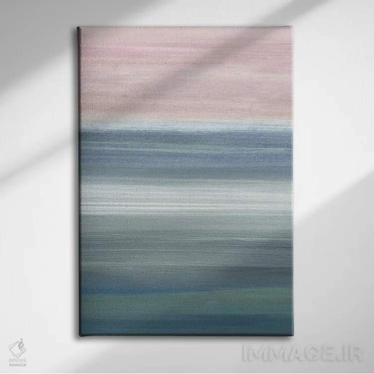 تابلو مینیمال وسعت ساحل III اثر سوزان جیـل - نمای روبهرو روی دیوار
