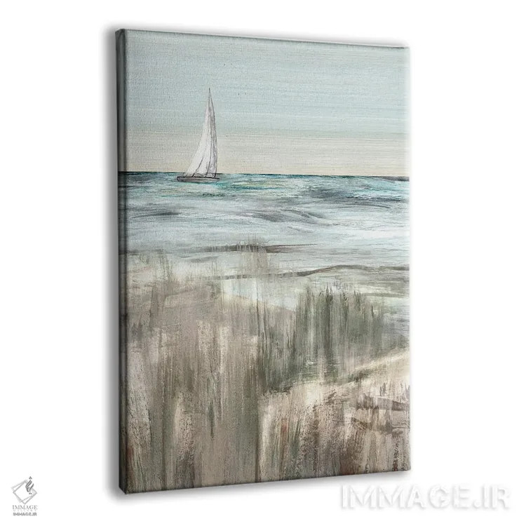 تابلو مینیمال حرکت در گرگ ومیش یک اثر سوزان جیـل - نمای پرسپکتیو محصول