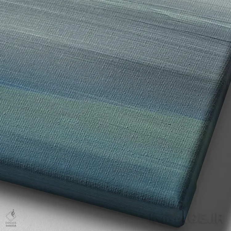 تابلو مینیمال وسعت ساحل III اثر سوزان جیـل - نمای نزدیک بافت بوم