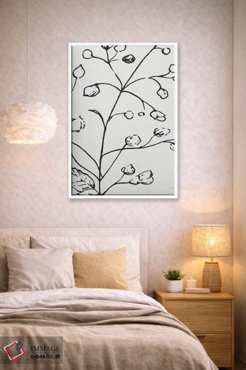 تابلو مینیمال طرح گیاهی یک اثر سوزان جیـل - D1W