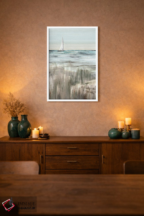 تابلو مینیمال حرکت در گرگ ومیش یک اثر سوزان جیـل - D1W