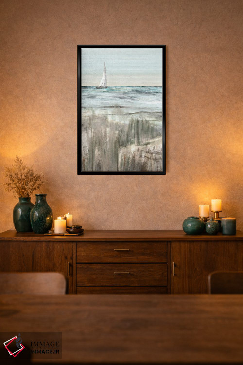 تابلو مینیمال حرکت در گرگ ومیش یک اثر سوزان جیـل - D3B