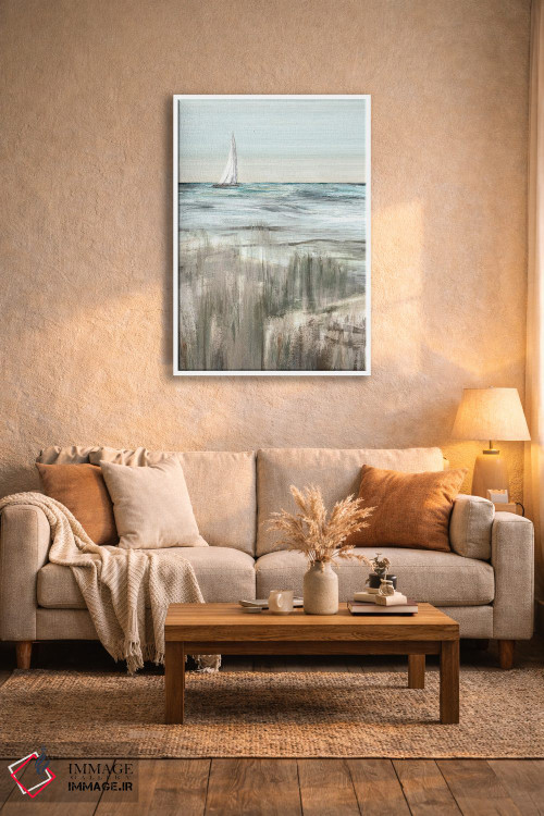 تابلو مینیمال حرکت در گرگ ومیش یک اثر سوزان جیـل - D4W