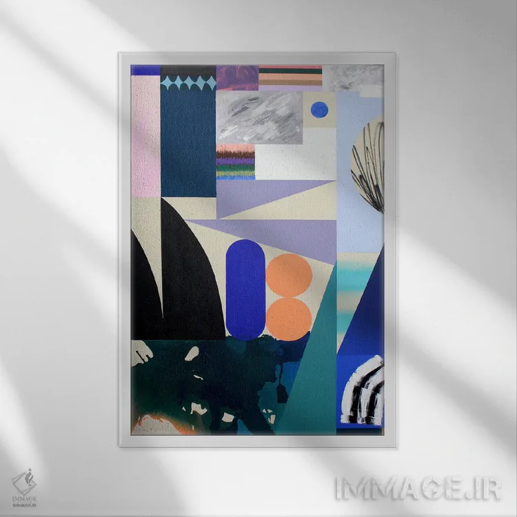 تابلو انتزاعی شیرینی خوب است اثر سباستین ویلابونا - نمای قابدار سفید