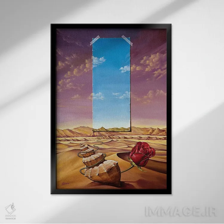 تابلو دکوراتیو ارواح هم خانواده اثر سوتوسلاو استویانوف - نمای قابدار مشکی