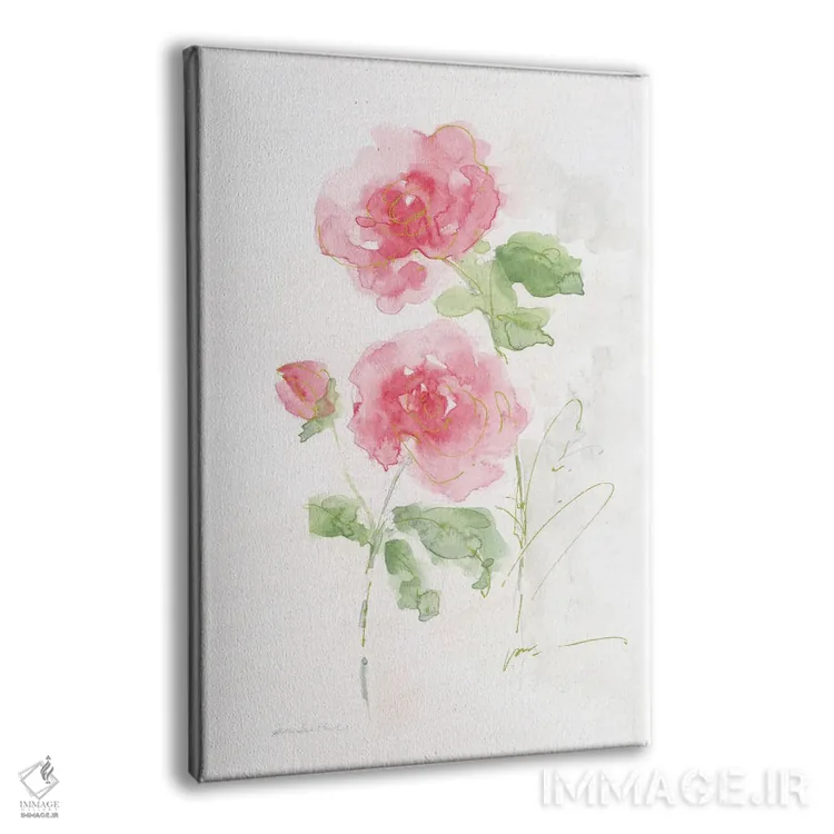 تابلو مینیمال برداشت از باغ رز I اثر سالی سواتلند - نمای پرسپکتیو محصول