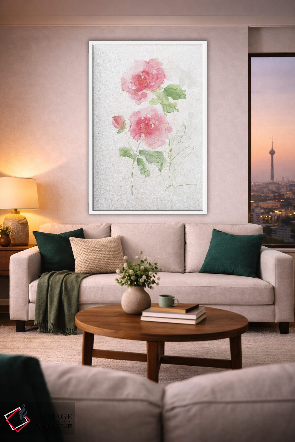 تابلو مینیمال برداشت از باغ رز I اثر سالی سواتلند - D1W